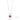 Collana Cuore Rubino
